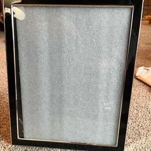 Elegant Black and Silver Metal Photo Frame Holds an 8” x 10” Photo